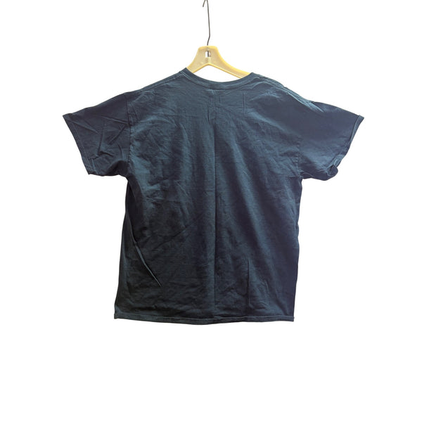 ThinkGeek Mens Navy Blue Binary Graphic Cotton T-Shirt Size L