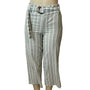 Derek Heart Women's Green and White Wide Leg Pants Sz S