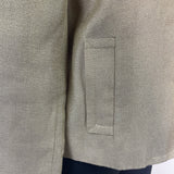 Talbots Beige Textured Open Blazer With Button Closures & Pockets Sz 4