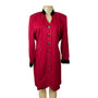 Danny & Nicole Women's Red Button Up Dress Sz 12