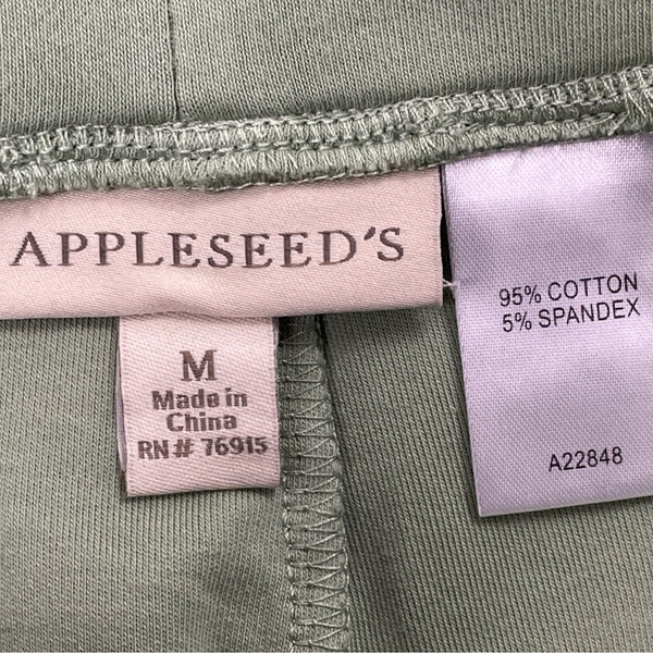 Appleseeds Womens Stretch Pull-On Pants Green  Size M- New