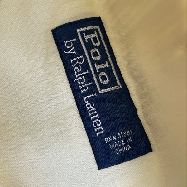 Polo Ralph Lauren Men’s White Linen Flat-Front Dress Pants Size 34-34 - New