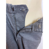 Gap Gray Women's Plaid High-Wasted Elasticated Wide-Leg Trousers Size MP- New