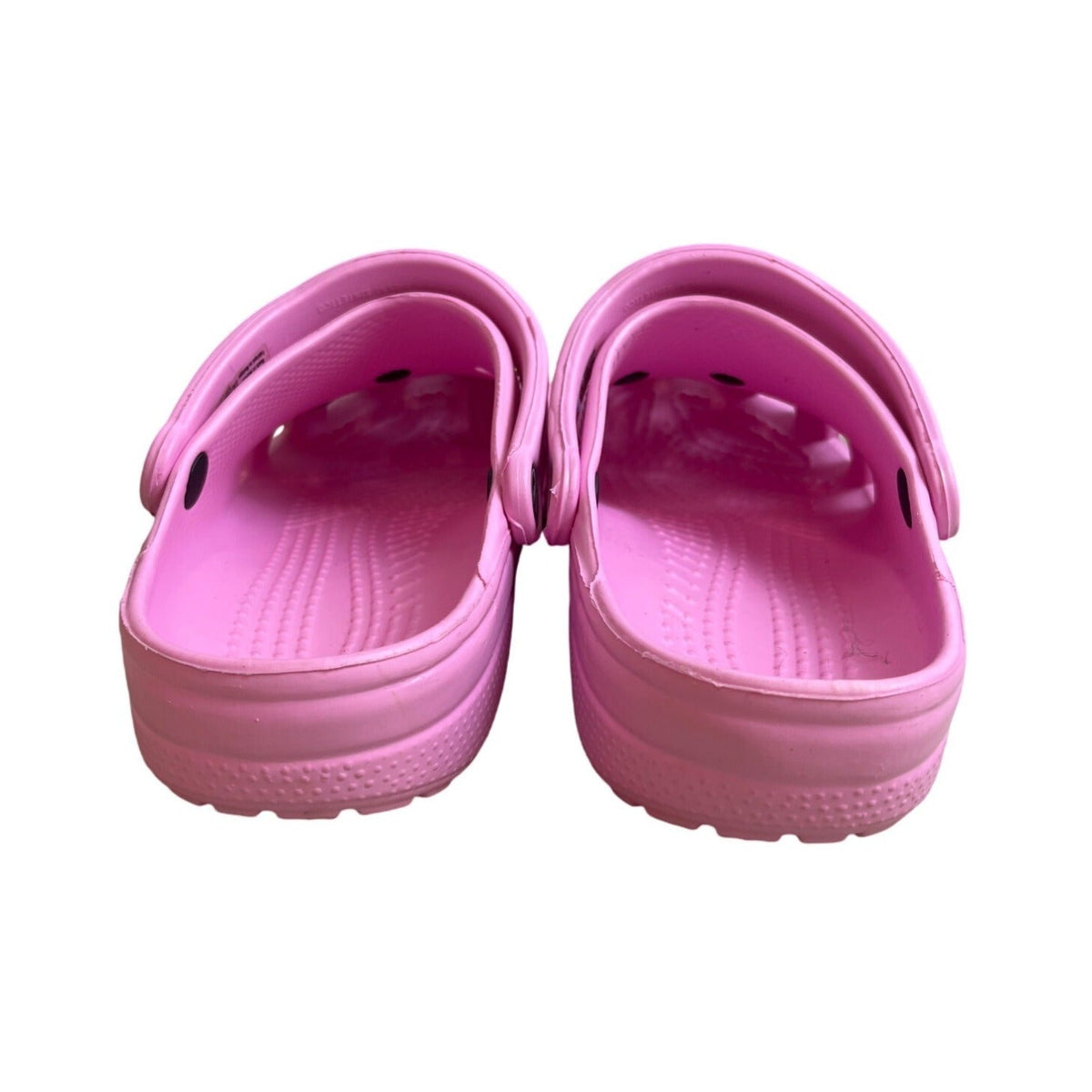 Crocs Pink Slip On With Jibbitz Charms Slippers Sz 8M/10W