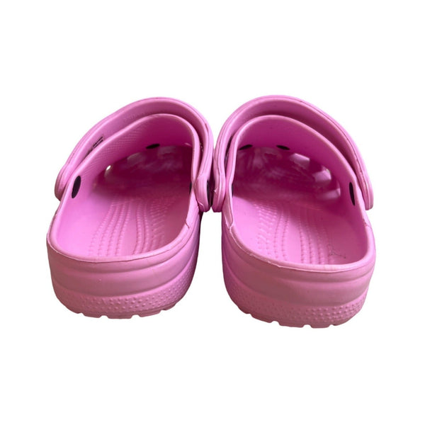 Crocs Pink Slip On With Jibbitz Charms Slippers Sz 8M/10W