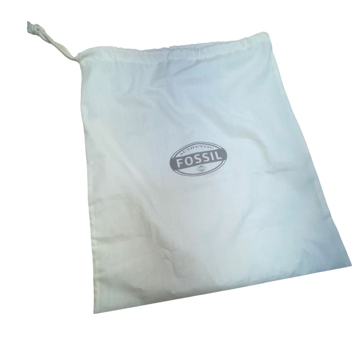 Fossil Women’s Brown Leather Black & White Striped Canvas Crossbody Bag