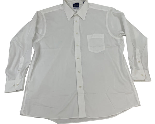 Eagle Shirtmakers Mens White Regular Fit Dress Shirt Size XL (17.5 32-33)