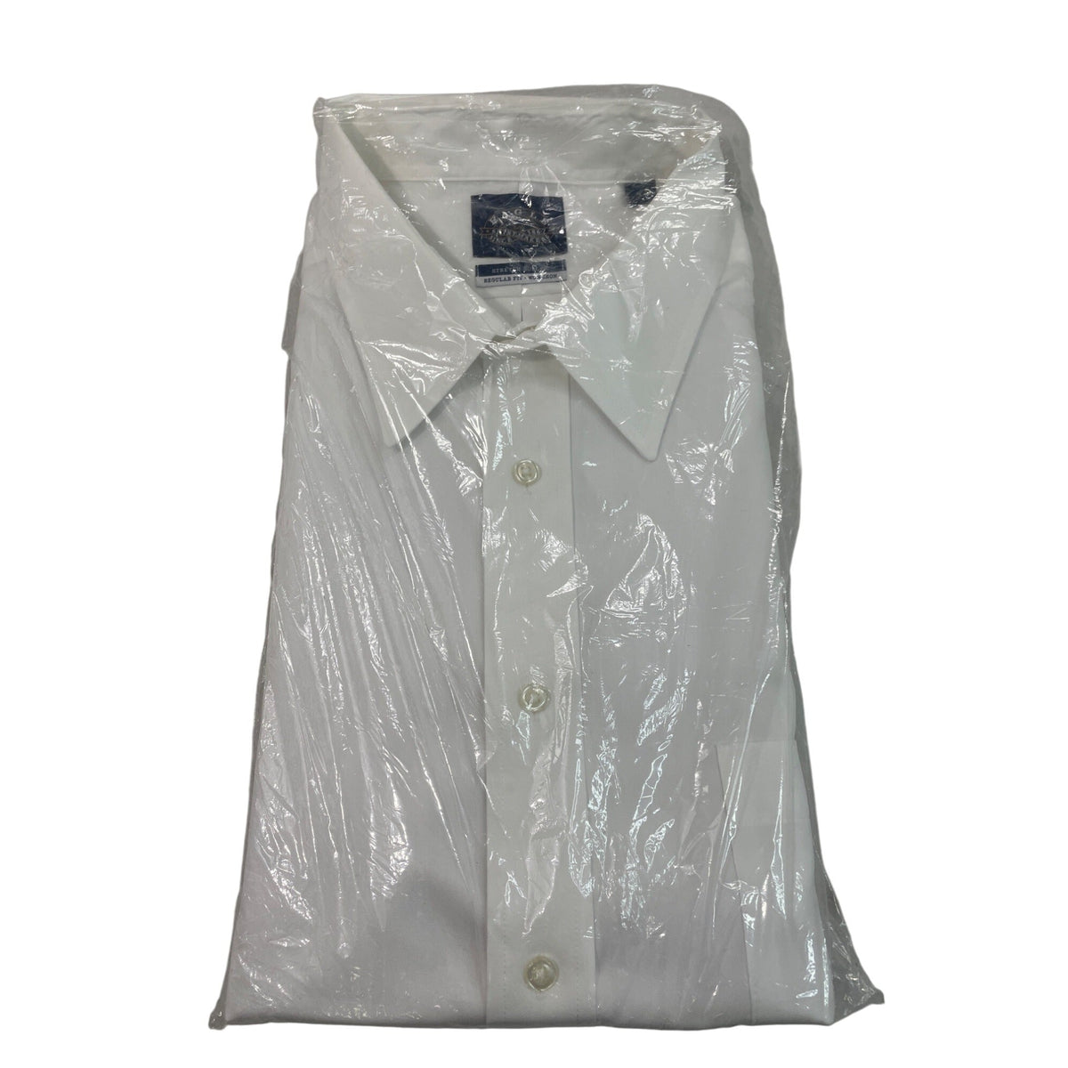 Eagle Shirtmakers Mens White Regular Fit Dress Shirt Size XL (17.5 32-33)