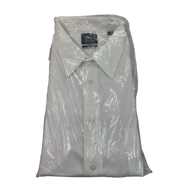 Eagle Shirtmakers Mens White Regular Fit Dress Shirt Size XL (17.5 32-33)