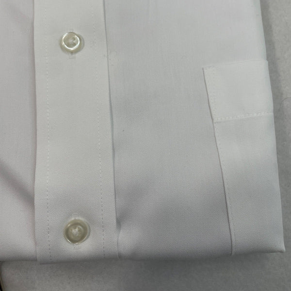 Eagle Shirtmakers Mens White Regular Fit Dress Shirt Size XL (17.5 32-33)