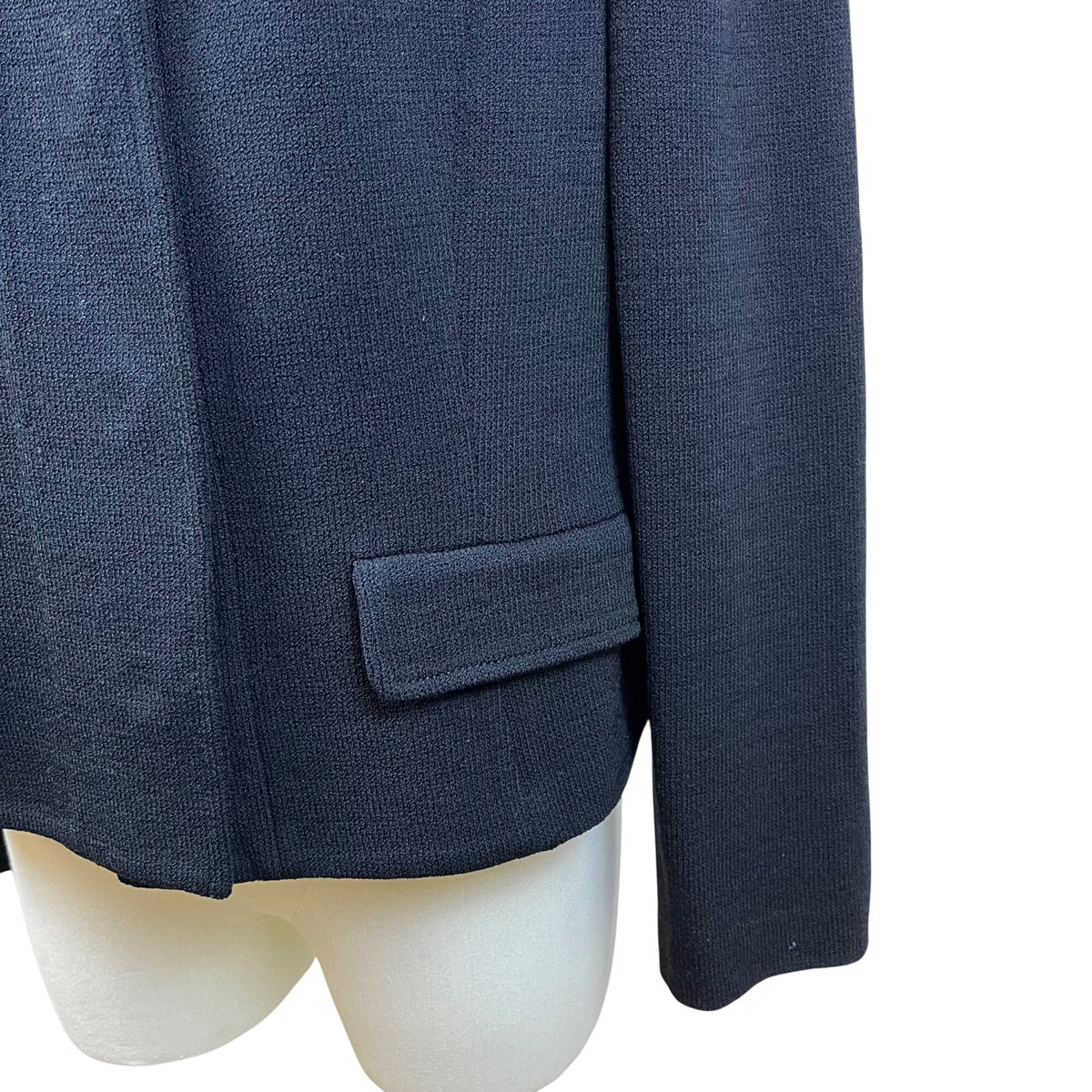 St. John Caviar Women’s Black Textured Blazer Button Front Jacket Sz 12