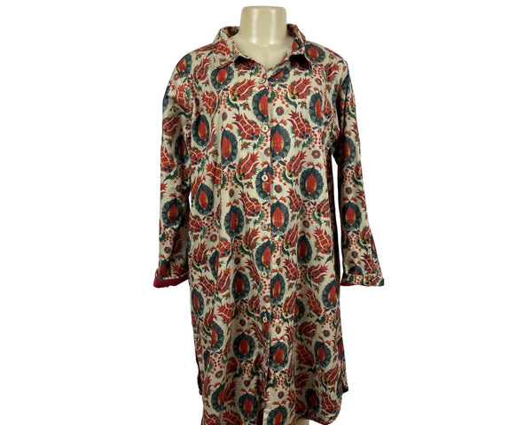 Ipekci Women's Paisley Pattern Long Sleeve Dress Size 3