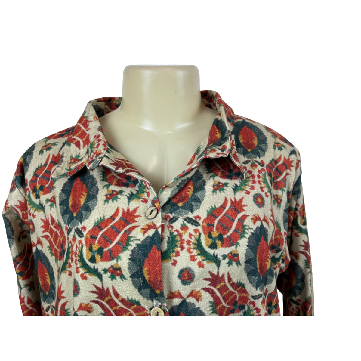 Ipekci Women's Paisley Pattern Long Sleeve Dress Size 3