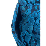 Tabitha Sleeveless Textured Back Cutout Fitted Dress Womens Blue Sz 8