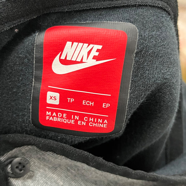 Nike Womens Gray Fleece Full-Zip Hooded Jacket XS Lightweight Stylish Design