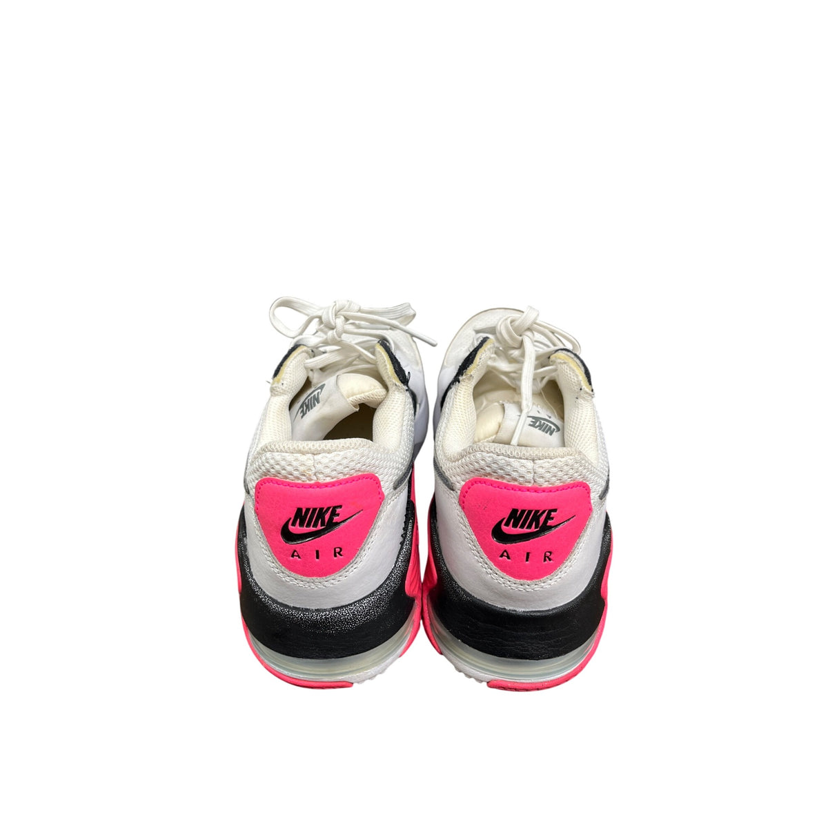 Nike Air Max Womens White Black Pink Mesh Athletic Sneakers 7.5 USA