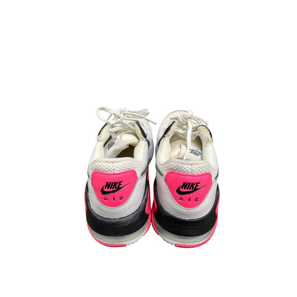 Nike Air Max Womens White Black Pink Mesh Athletic Sneakers 7.5 USA