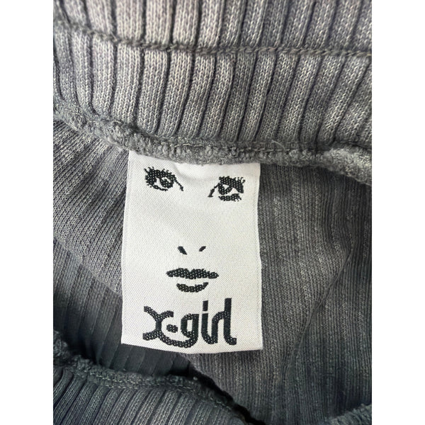 X-Girl Womens Gray Striped Ribbed Cotton Blend Flared Pants Size Unknown Stylish Casual X-Girl Womens Gray Striped Ribbed Cotton Blend Flared Pants Size Unknown Stylish Casual