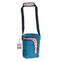 Esmo Women's Aqua Blue Multicolor Tiles Graph Tablet Crossbody Bag Sz M - NWT
