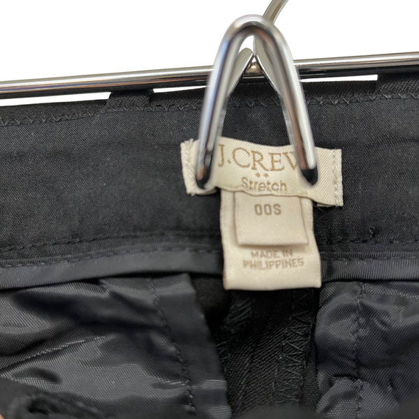 J.Crew Womens Black Stretch Slim Fit Dress Pants Size 00S Lightweight Trousers