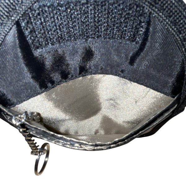High Road Grey & Black RFID Blocking Pouch With Key chain Card Holder Sz S