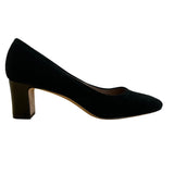Donald J Pliner Women’s Black Kid Suede Jevi-KS Block Heel Pumps Size 6.5M