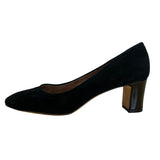 Donald J Pliner Women’s Black Kid Suede Jevi-KS Block Heel Pumps Size 6.5M