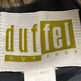 Duffel Outdoor Leopard Print Hooded Coat With Drawstring Hem Size M