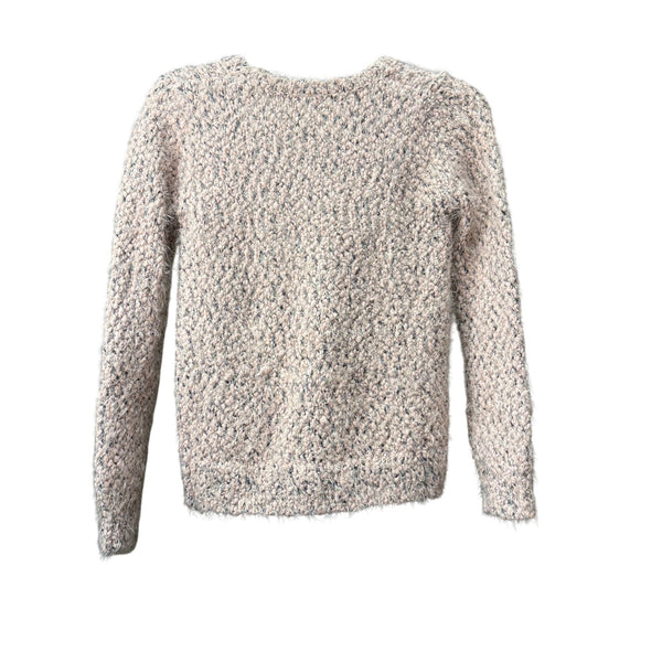 Harper Canyon Girls Beige Knit Pullover Sweater Size L 10-12 Cozy Fuzzy Long Sleeve