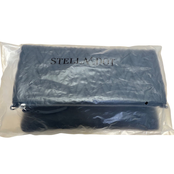 Stella & Dot Women’s Quilted Black Leather Waverly Petite Crossbody Bag