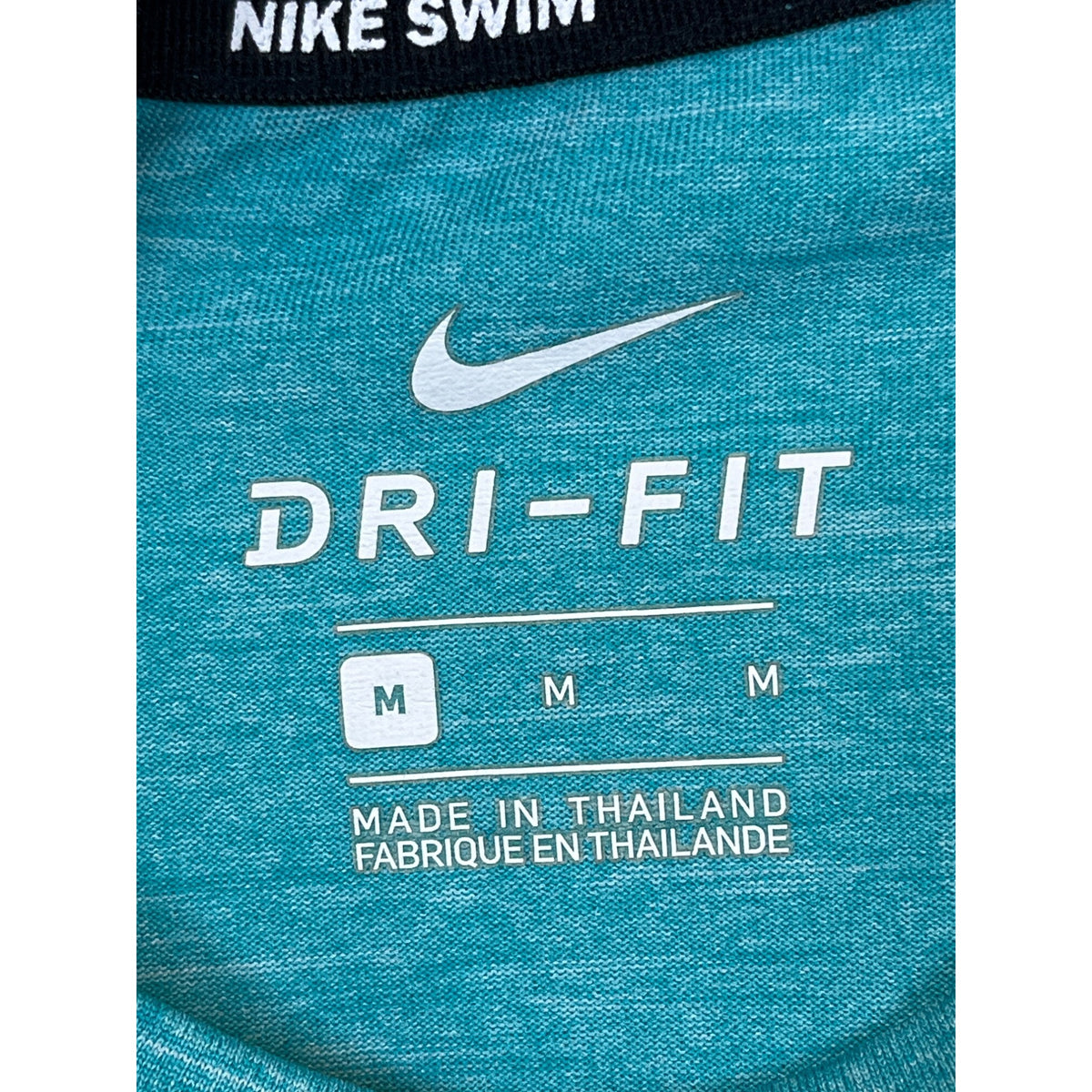 Nike Mens Teal Dri-FIT Short Sleeve Swim Shirt UPF 40+ Medium