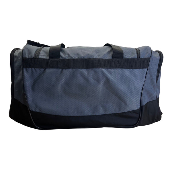 Adidas Gray & Black Signature Logo & Crossbody Strap Defender Duffel Bag Size L