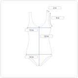 Cupshe Womens Black Ruffle Strap V-Neck One-Piece Swimsuit Size M- New