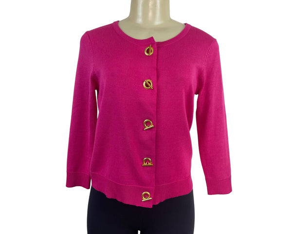 Premise Studio Womens Sourwatermel Pink Knit Cardigan Sweater Sz S - New