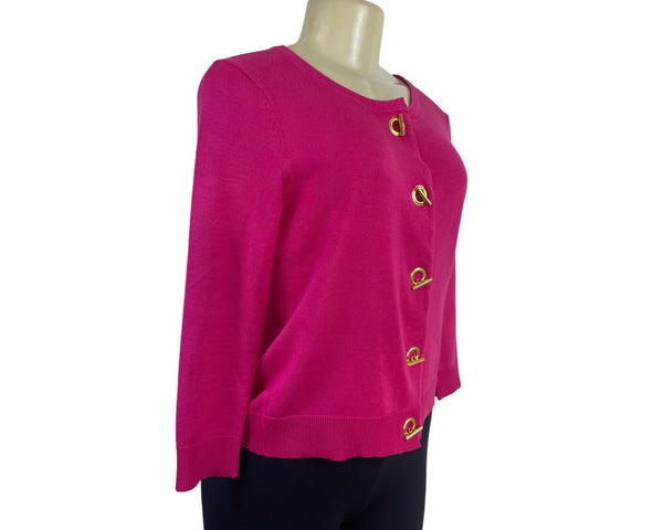 Premise Studio Womens Sourwatermel Pink Knit Cardigan Sweater Sz S - New