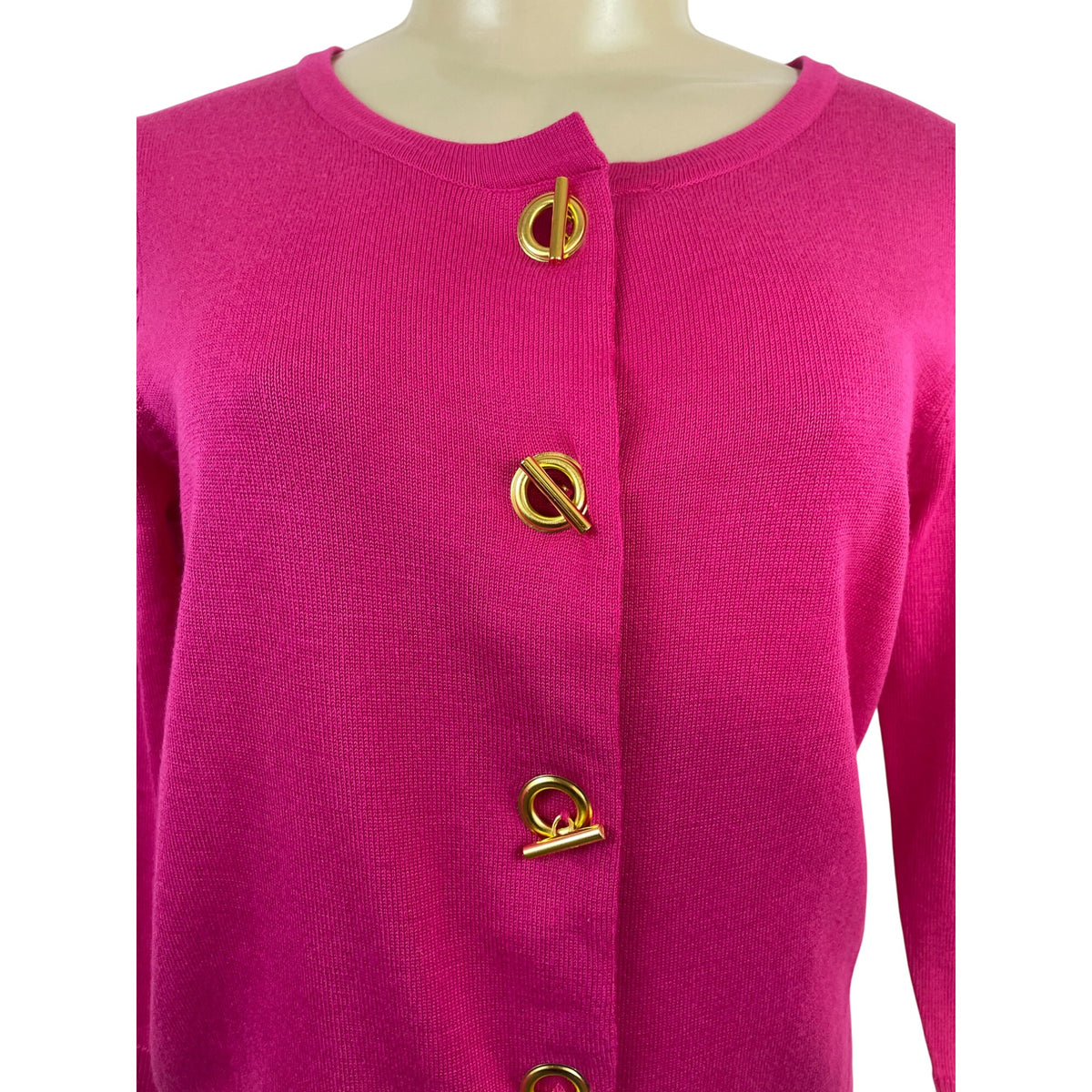 Premise Studio Womens Sourwatermel Pink Knit Cardigan Sweater Sz S - New