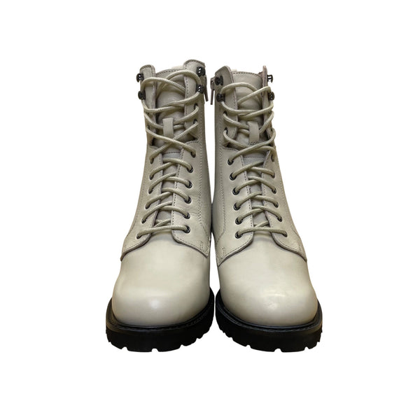 Seychelles Women’s Irresitible Off White Leather Side Zip Up Ankle Boots Sz 7.5