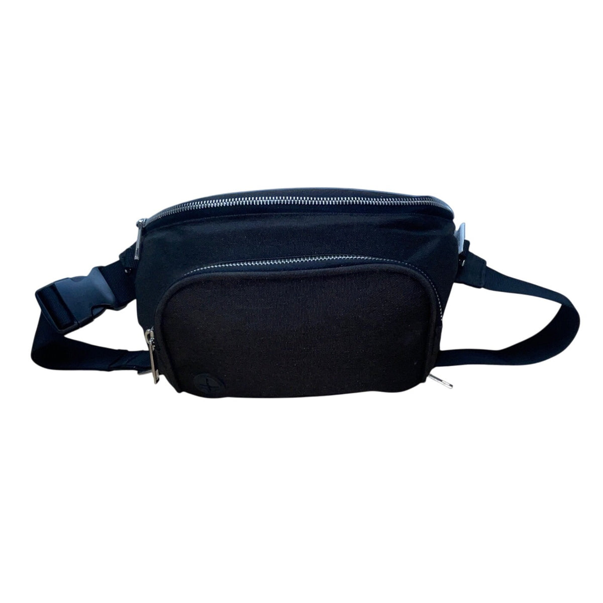 Suessie Black Diaper Bag With Waterproof Changing Pad Fanny Pack Size M