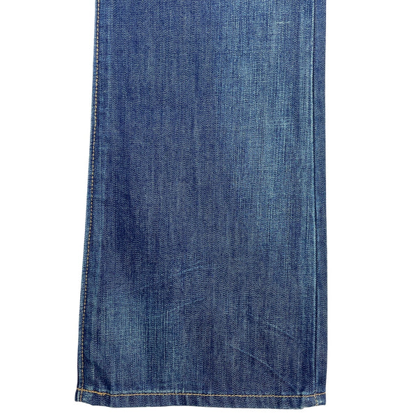 1969 Authentic Blue Denim Men's Ultra Low Rise  Boot Cut Jeans Sz 2 New