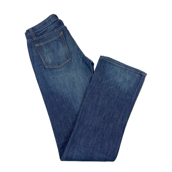 1969 Authentic Blue Denim Men's Ultra Low Rise  Boot Cut Jeans Sz 2 New