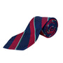 Vintage Brooks Brothers  Navy & Red Striped Silk Tie Classic Necktie USA
