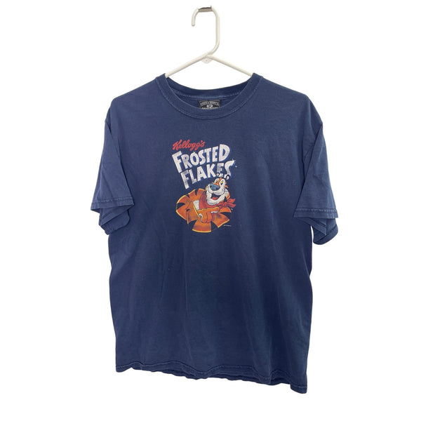 Steve & Barrys Mens Blue Cotton Frosted Flakes Graphic T-Shirt Medium