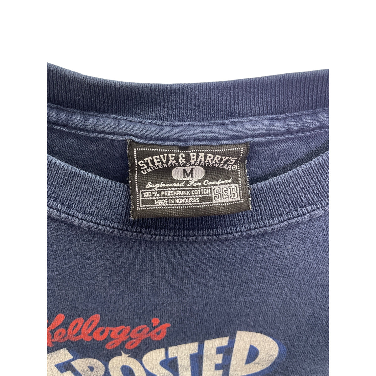 Steve & Barrys Mens Blue Cotton Frosted Flakes Graphic T-Shirt Medium