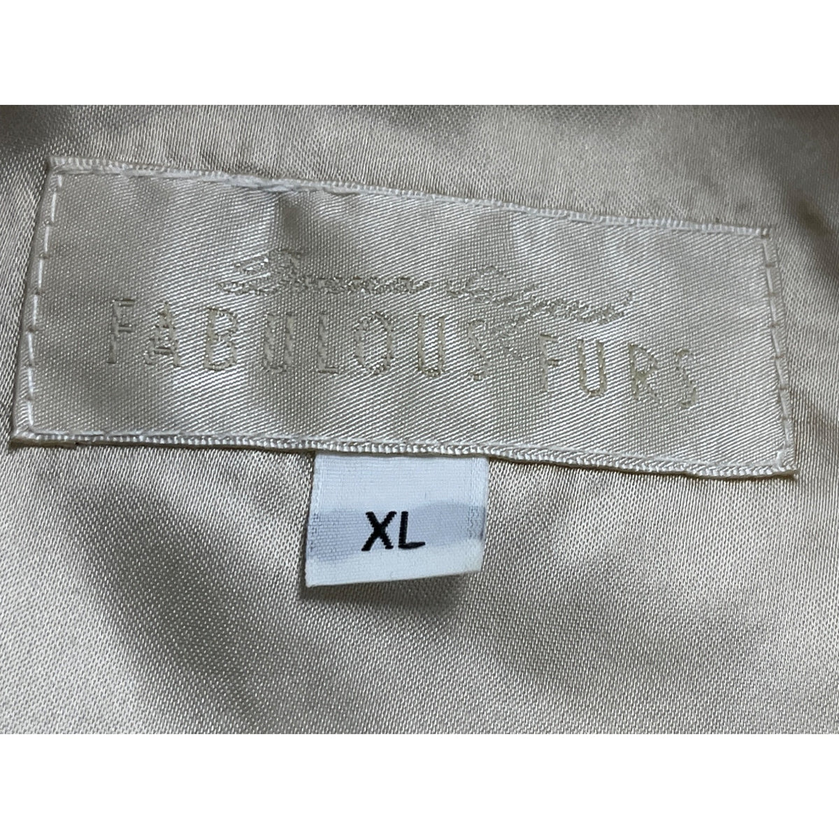 Fabulous Furs Women’s Faux Fur Vest Brown White Longline Acrylic Size XL