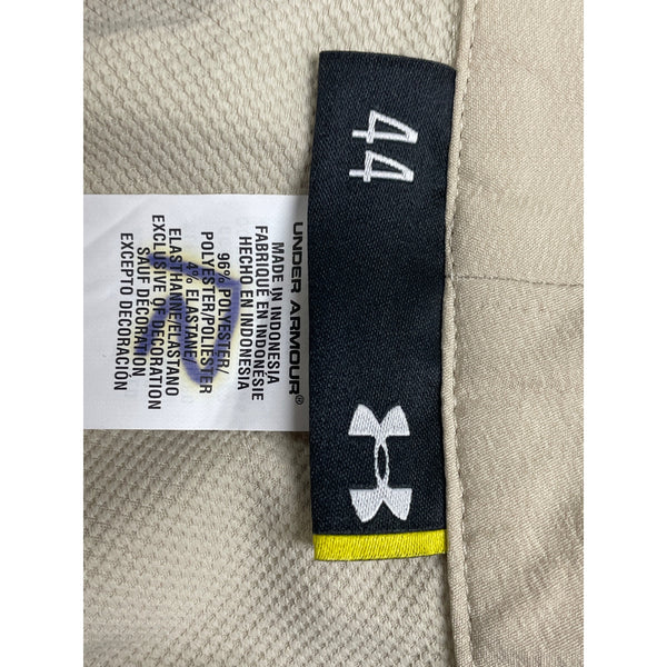 Under Armour Mens Beige Flat Front Golf Pants Lightweight Size 44 - New