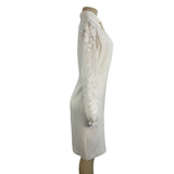 Elie Tahari Women's White Sheath Long Sleeve Zip Up Dress Sz 6 - NWT