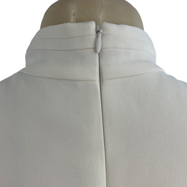 Elie Tahari Women's White Sheath Long Sleeve Zip Up Dress Sz 6 - NWT