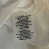 Elie Tahari Women's White Sheath Long Sleeve Zip Up Dress Sz 6 - NWT