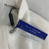 Elie Tahari Women's White Sheath Long Sleeve Zip Up Dress Sz 6 - NWT