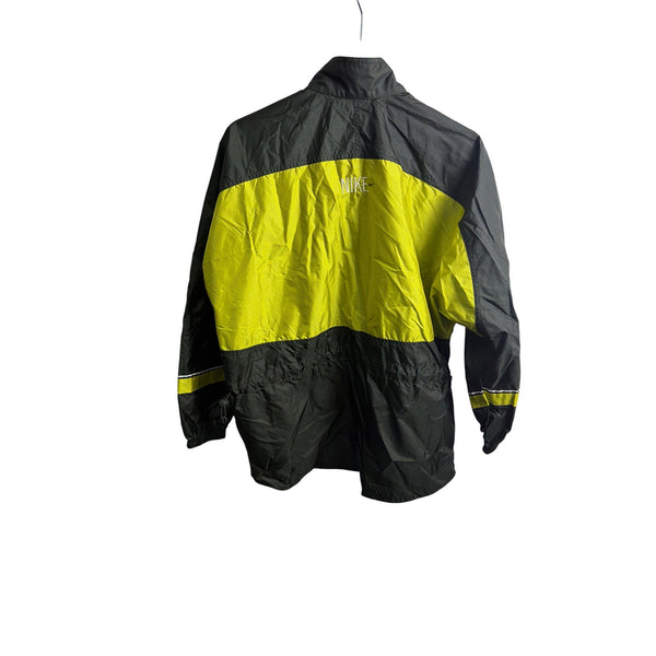 Nike Mens Black & Yellow Nylon Windbreaker Jacket Size Small Outdoor Reflective Nike Mens Black & Yellow Nylon Windbreaker Jacket Size Small Outdoor Reflective